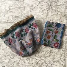 LOT 2 Bourses Broderie Perles