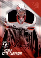 Tristan Cote-Cazenave Signed 2019/20 Quebec Remparts Team Issued Card