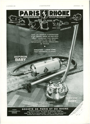 Publicité ancienne aspirateur