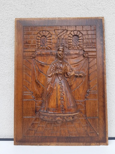 Panneau bois porte - bois, sculpté