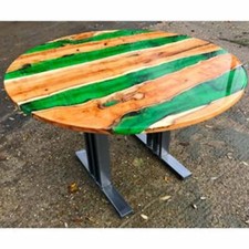 Table De Salle À Manger En Résine Époxy Fait Main 48"