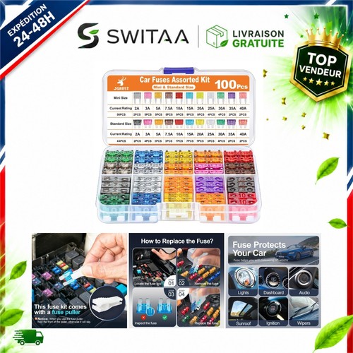 Kit 100 fusibles - voiture, mini