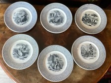 6 Boch Keramis Plates - 1847 Gold Medal