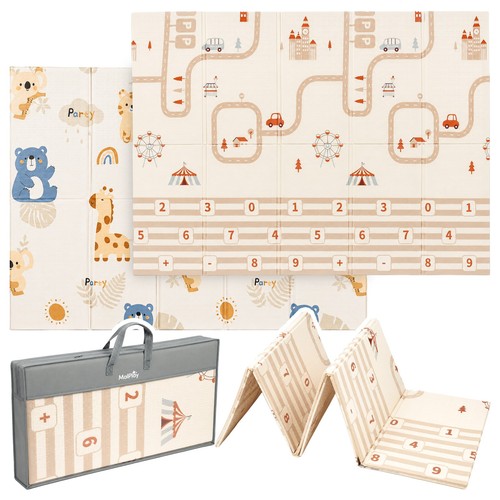 Tapis jeu pliable double - tapis, de