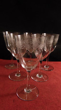 Set of 6 Baccarat Crystal Water Glasses Sevigné Model