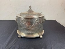 Moroccan tea box, cookie box.....silver metal