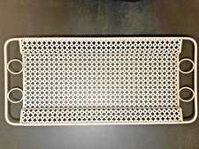 ancien plateau de service mathieu mategot en tole perforée circa 1950