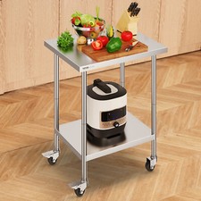 VEVOR Table de Travail en Inox