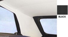 Fits VW RABBIT Cabriolet Convertible Top HEADLINER (inside Part) 1982-1994 Black