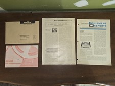 REVOX HIGH FIDELITY G36 ORIGINAL PAPERWORK IN ENVELOPE, BOOKLET, & REVIEWS