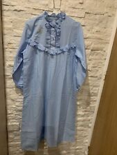Robe De Chambre Grand Mère Bleu Confezioni Mirella TM/L T3 Made In Italy Neuf