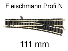  Aiguillage droit à droite 111mm - voie Profi N - FLEISCHMANN 9171