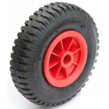 ROUE GONFLABLE- 2.50-4 TT 4PR- JTE PLAST. MOYEU TIBE LISSE Ø25x75 - VALVE 90/90