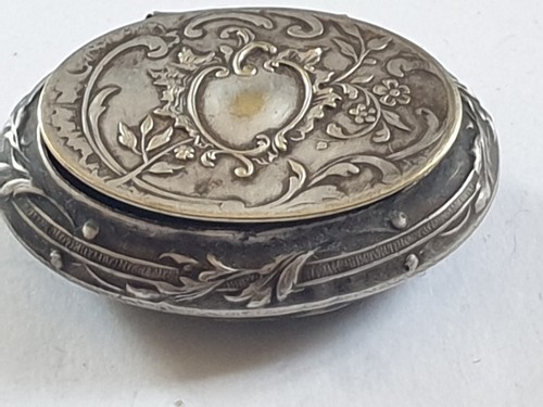 Pilulier ancien argente - argente, avec