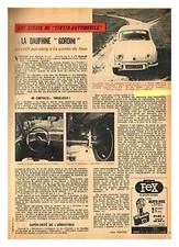 1960 DOCUMENT (ref Lim 0613) AUTO  : DAUPHINE GORDINI  1p
