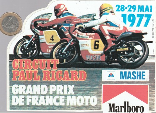 Autocollant moto marlboro - autocollant.,