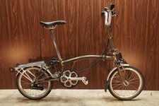 Brompton M6L Raw 16-Inch Folding Mini Velo Bike 2x3 Speed 2013 Model Excellent