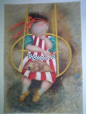 GRACIELA RODO BOULANGER - Original Lithograph "La Balancoire Jaune" - S&N - COA