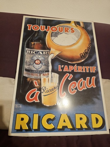 Plaque acier ricard - plaque,