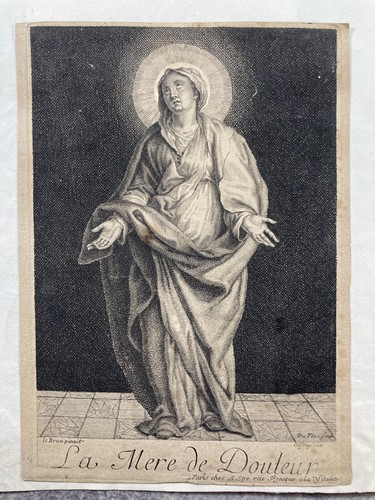 Gravure mère de - gravure « la,