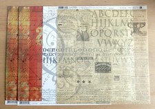 Lot de 4 feuilles papier