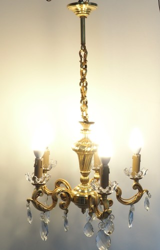 Lustre bronze massif avec - lustre, en