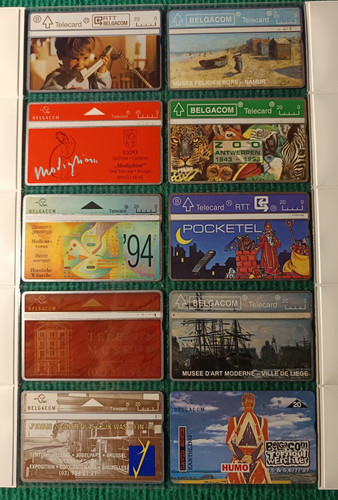 Lot télécartes belgique - 10,
