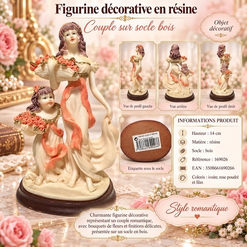 Figurine résine couple