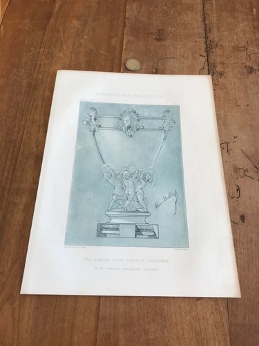 Gravure ancienne architecte - gravure,