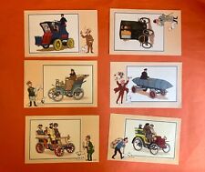 HERGE CHROMOS TINTIN AUTOMOBILE TOME 1 N°55 À 60 EXCELLENT ÉTAT