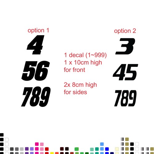 Ycf racing number plate - ycf,