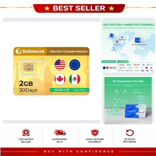 Carte sim voyage europe usa - sim,
