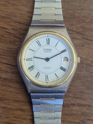 Yema paris quartz date montre - yema,