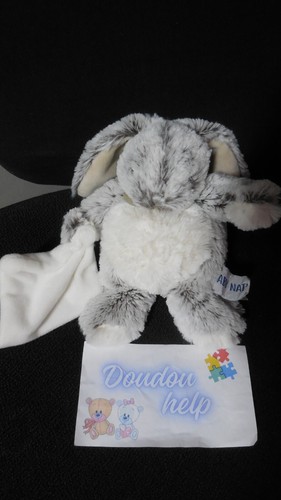 Doudou peluche lapin flocons - doudou,