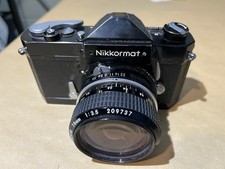 Nikon Nikkormat FT2 35mm SLR Film Camera With 28mm Lens  *tested* Read Desc