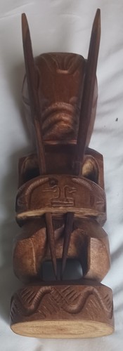 Ancien tiki bois sculpte - bois,