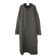 OUTIL UTI 23AW MANTEAU CENSEAU WOOL LINEN COLLAR COAT OV-T010 Used MESC-0