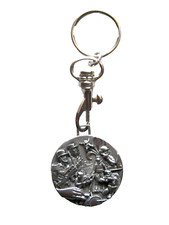 FOREIGN LEGION PATRIA NOSTRA 3D STEEL TWO-SIDED KEYRING