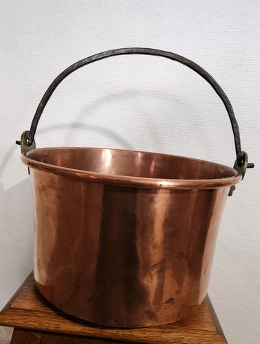 Chaudron ancien cuivre - ancien, rouge