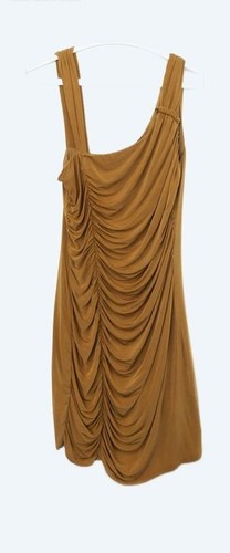 Robe guess drapée camel - tb, drapée,