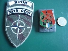 INSIGNE  / 151éme R.I ( DIABLES ROUGE ) + ECUSSON KFOR