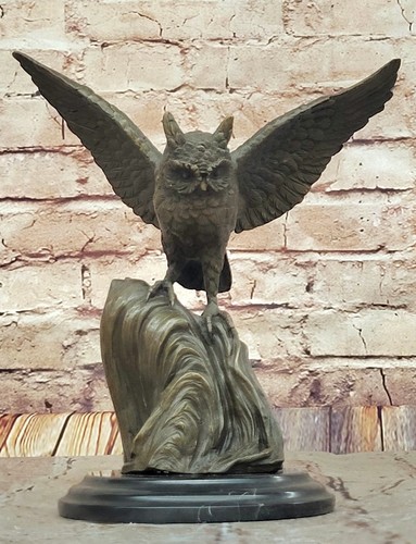 Sculpture hibou bronze à - en,