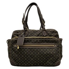 Auth LOUIS VUITTON Sac a Langer M95221 Ebene Monogram Mini Lin SR1037 Cotton