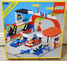 1987 LEGO Legoland 6381 Motor Speedway Racing Track Complete Set