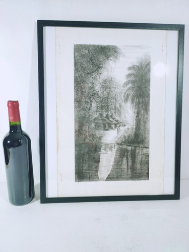 Dessin lavis encre signé - lavis,