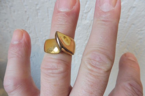 Bague magnifique plaquée or - magnifique,,