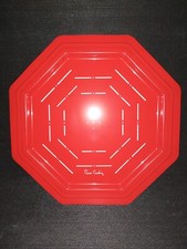 Plateau Bar terrasse Pierre Cardin vintage 80's rouge Spar Italy neuf