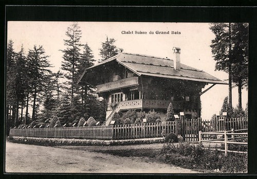 Cpa grand bois chalet - grand, bois,