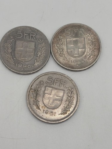 Lot pièces francs suisse - 3,
