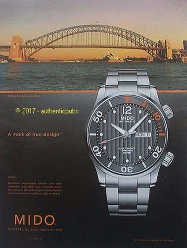 Publicite mido montre - publicite,